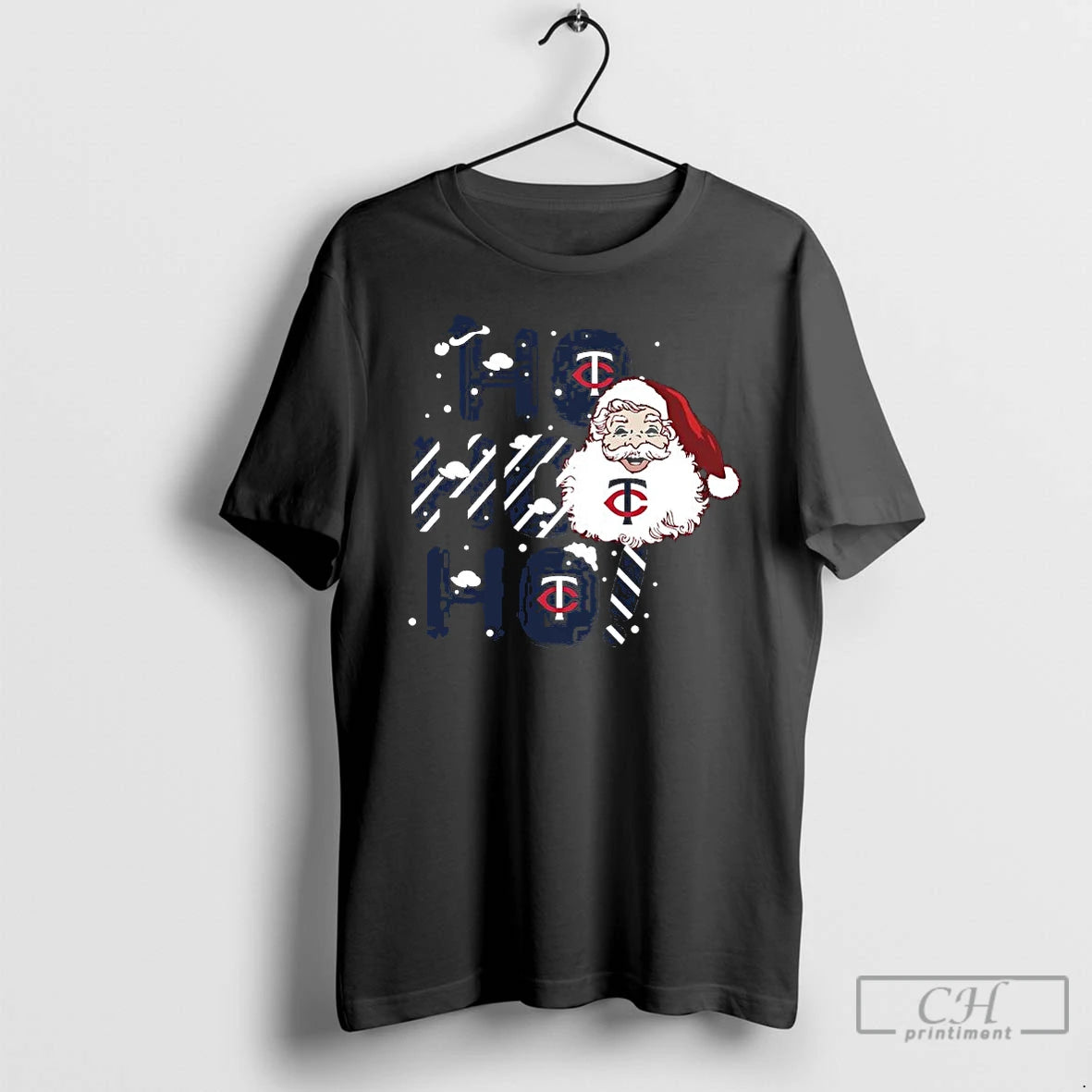 Premium 2025 Minnesota Twins Christmas Santa Ho Ho Ho T Shirts - clothing by TeeHivey.com