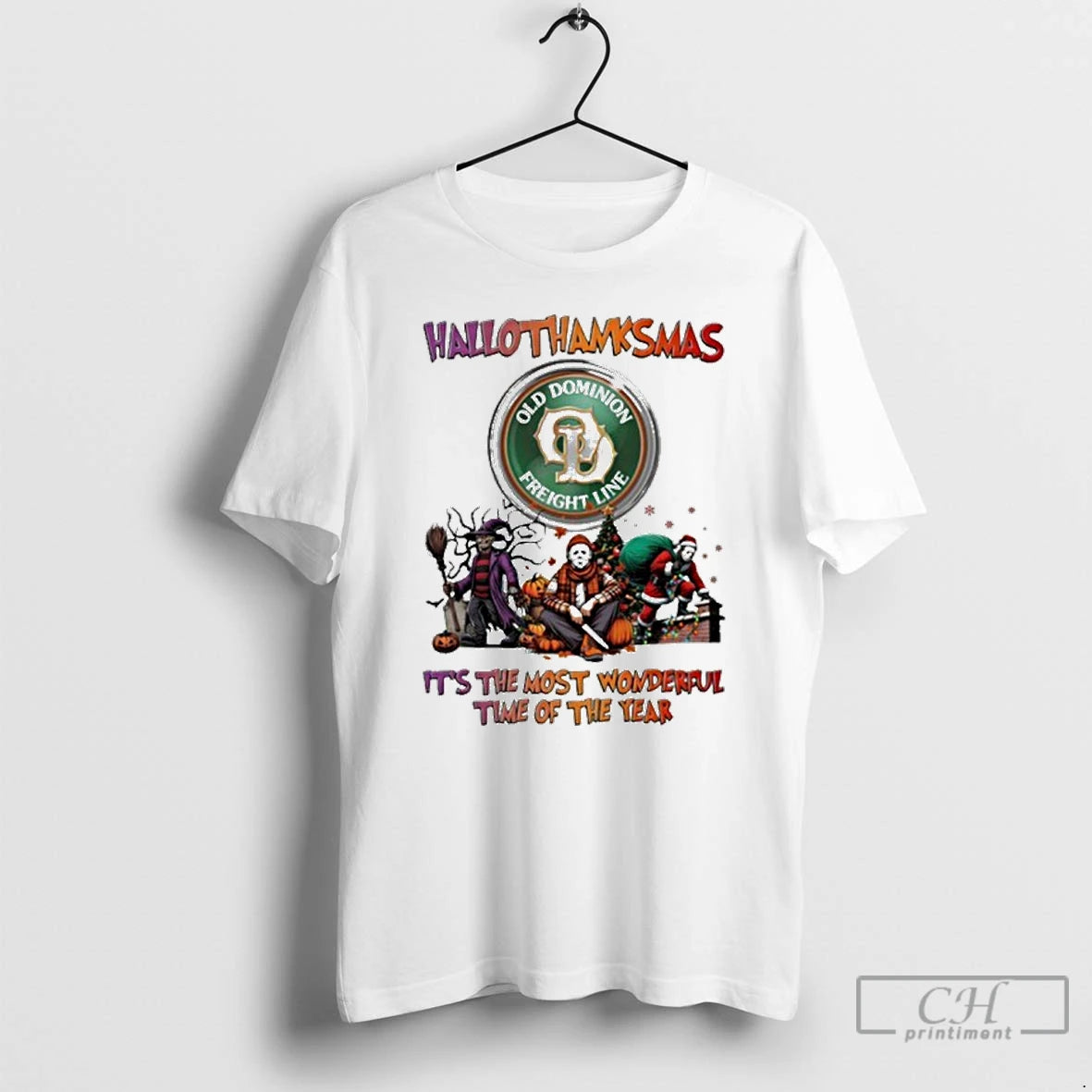 Premium 2025 Old Dominion Logo Hallothanksmas Horror Film Its The Most Wonderful Time Of The - clothing by TeeHivey.com