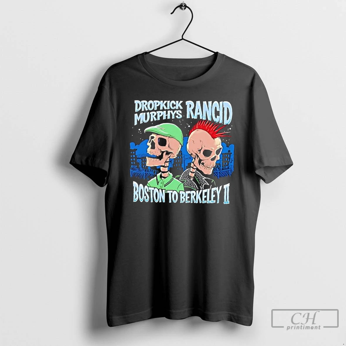 Premium 2025 Skeletons Dropkick Murphys Rancid Boston To Berkeley Ii - clothing by TeeHivey.com