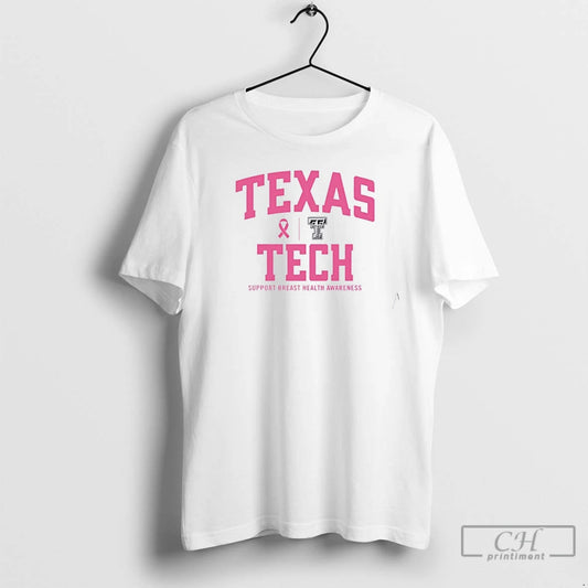 Premium 2025 Texas Tech Breast Cancer Awareness Month 2 Sided T Shirts - clothing by TeeHivey.com