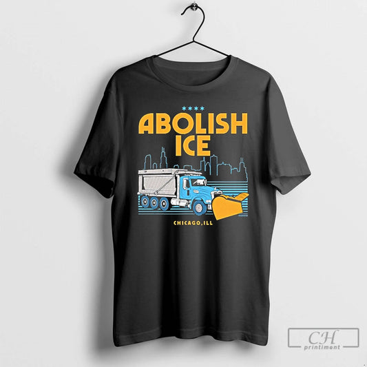 Premium Abolish Ice Chicago Ill City Skyline T Shirts - clothing by TeeHivey.com