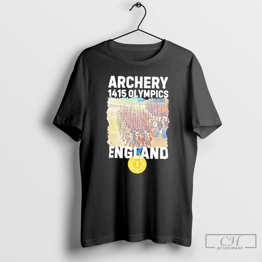 Premium Agincourt 1415 Olympics England Takes Gold In Archery T Shirts - clothing by TeeHivey.com