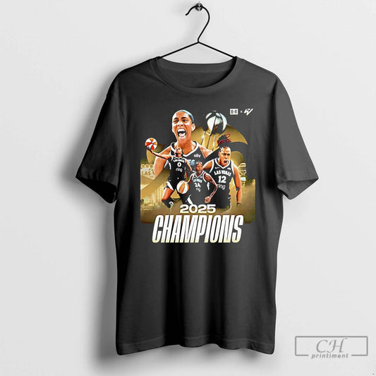 Premium Aja Wilson 2025 Champions T Shirts - clothing by TeeHivey.com