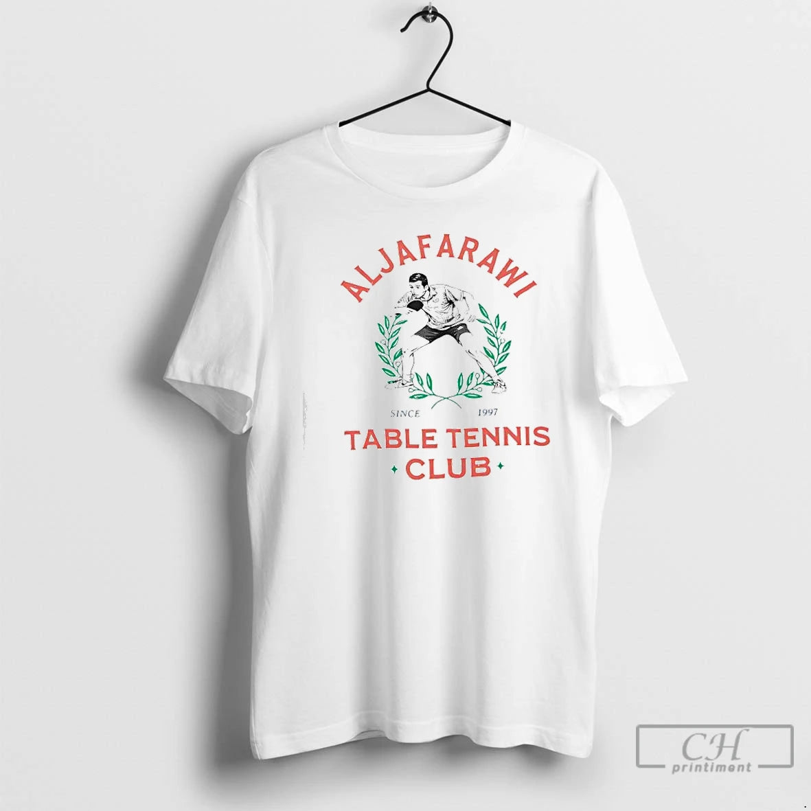 Premium Aljafarawi Table Tennis Club Since 1997 Graphic - clothing by TeeHivey.com