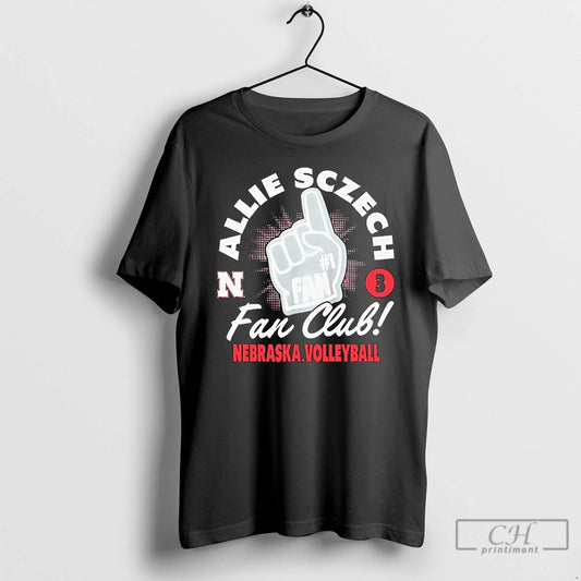 Premium Allie Sczech Fan Club Nebraska Volleyball T Shirts - clothing by TeeHivey.com