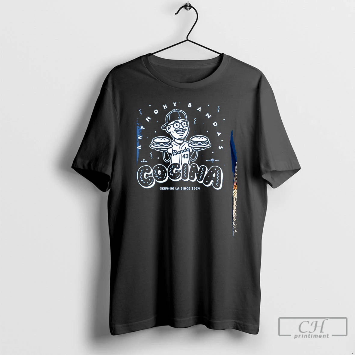 Premium Anthony Banda Cocina Serving La Since 2024 T Shirts - clothing by TeeHivey.com