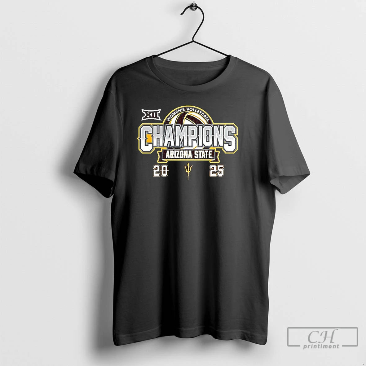 Premium Arizona State Sun Devils Womens Volleyball 2025 Big 12 Regular Season Champions T Shirts - clothing by TeeHivey.com