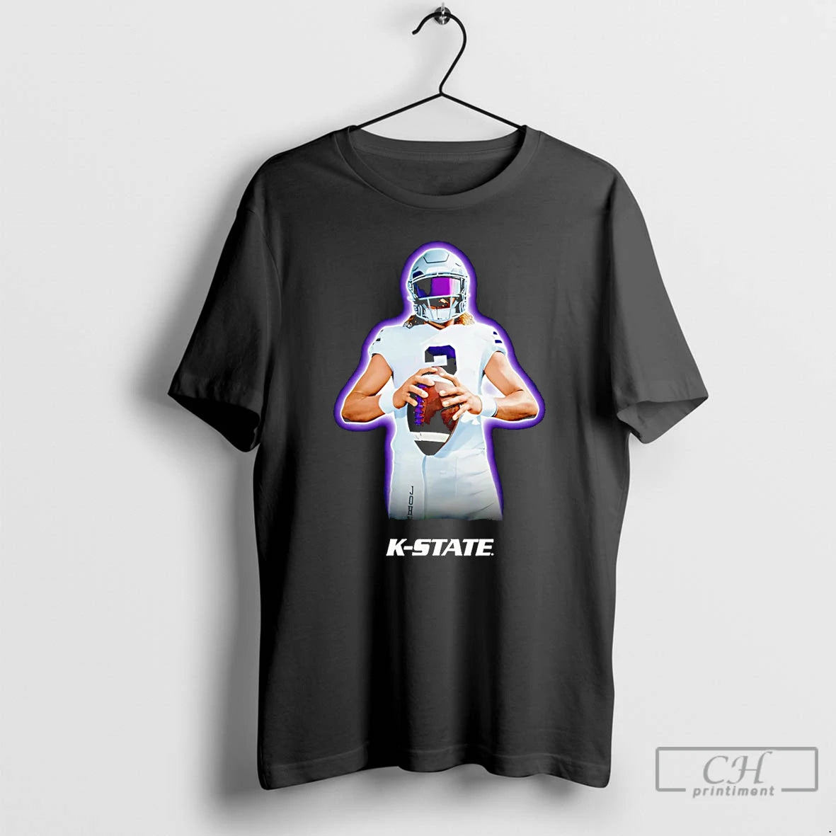 Premium Avery Johnson Kansas State Wildcats Portrait T Shirts - clothing by TeeHivey.com