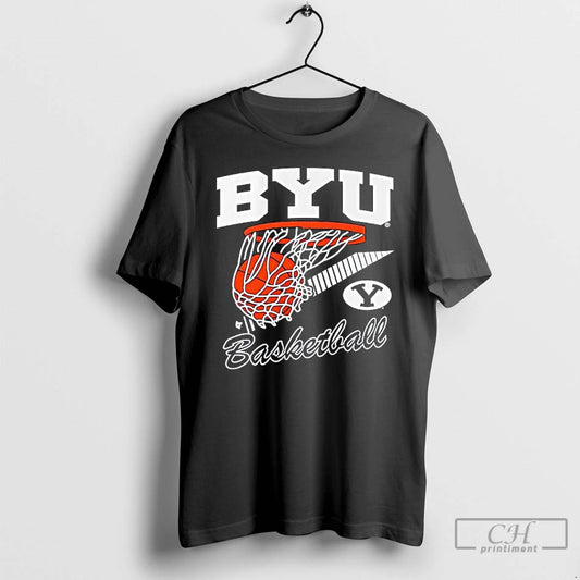 Premium Byu Basketball Retro Swish Logo - clothing by TeeHivey.com