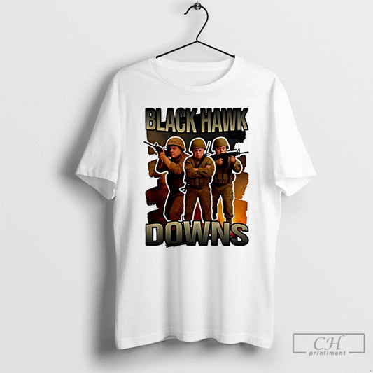 Premium Black Hawk Downs Graphic T Shirts - clothing by TeeHivey.com