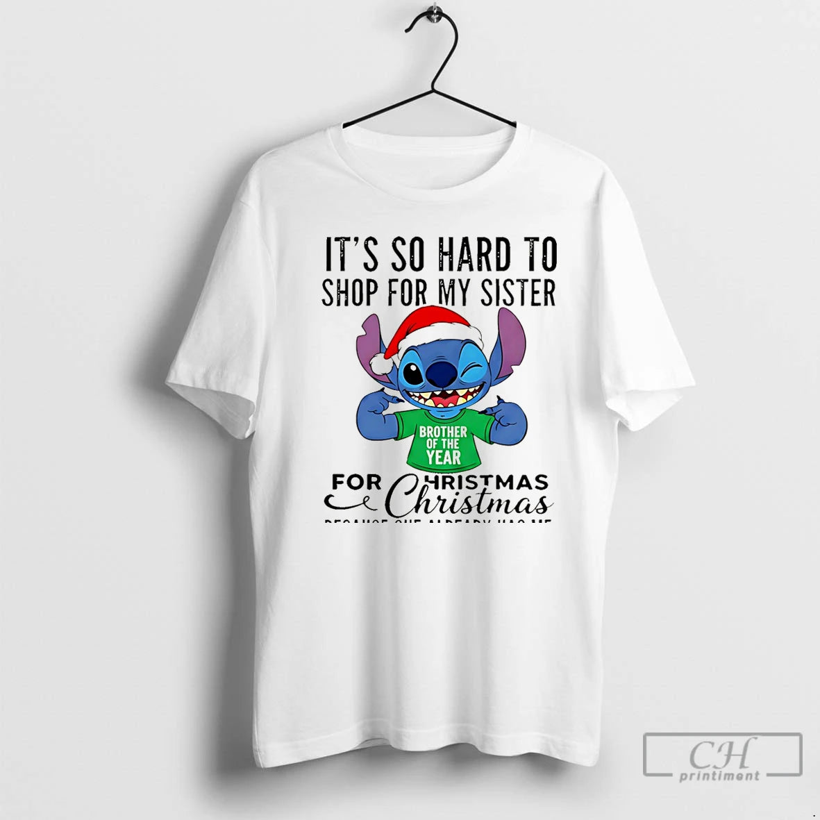 Premium Bluey Its So Hard To Shop For My Sister For Christmas Christmas T Shirts - clothing by TeeHivey.com