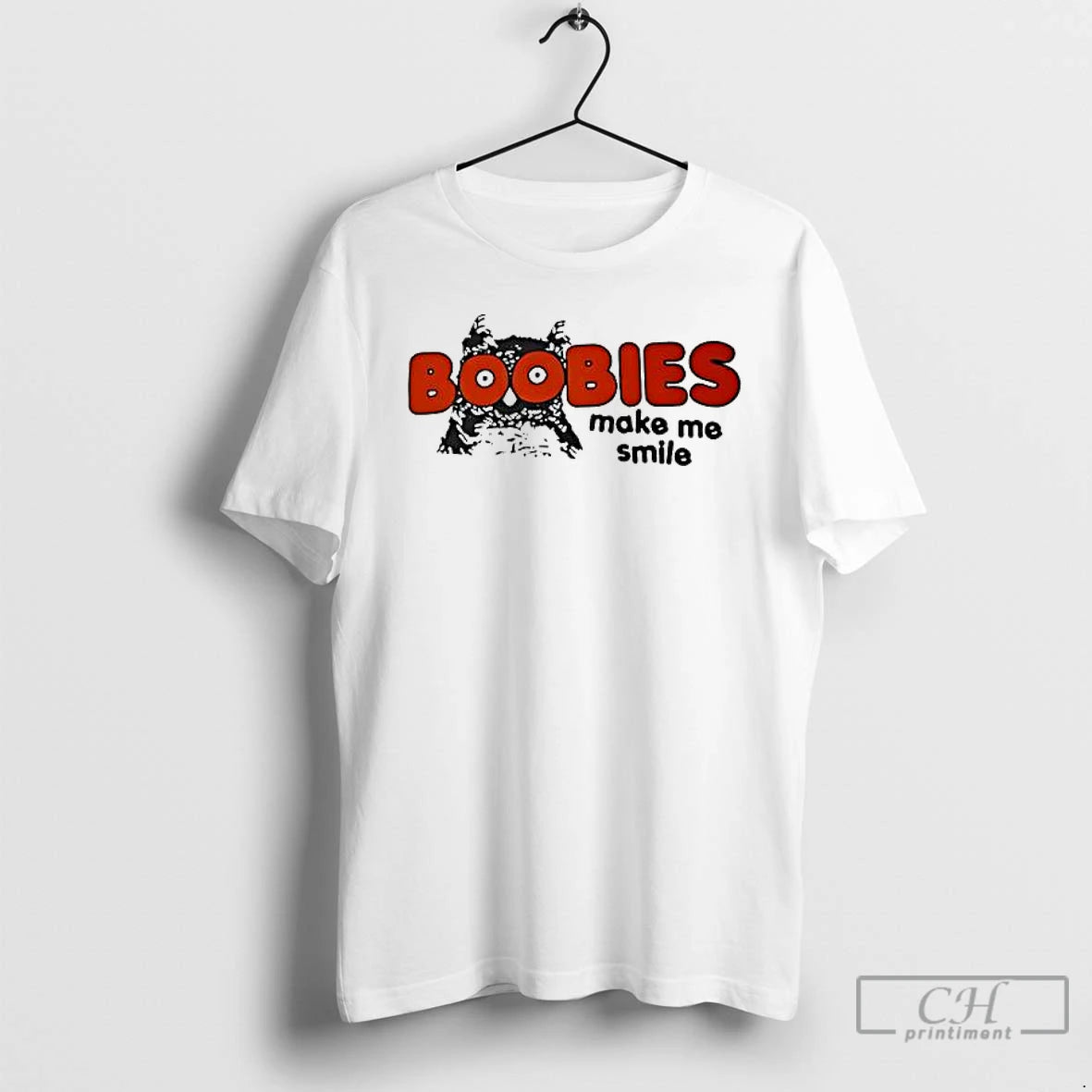 Premium Boobies Make Me Smile Vintage - clothing by TeeHivey.com