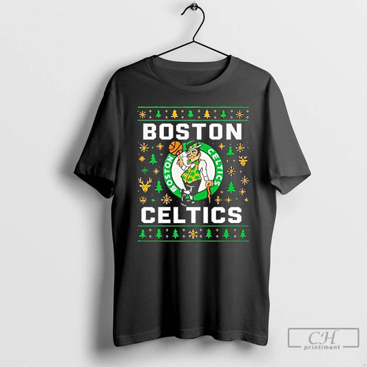 Premium Boston Celtics Basketball Team Ugly Christmas Logo - clothing by TeeHivey.com