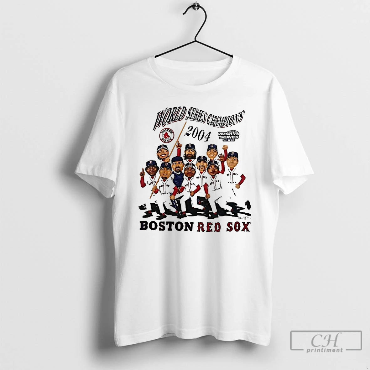 Premium Boston Red Sox Mlb 2004 World Series Champs Player Caricature - clothing by TeeHivey.com