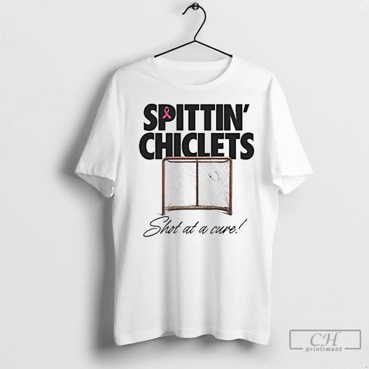 Premium Breast Cancer Awareness Spittin Chiclets Shot At A Cure New - clothing by TeeHivey.com