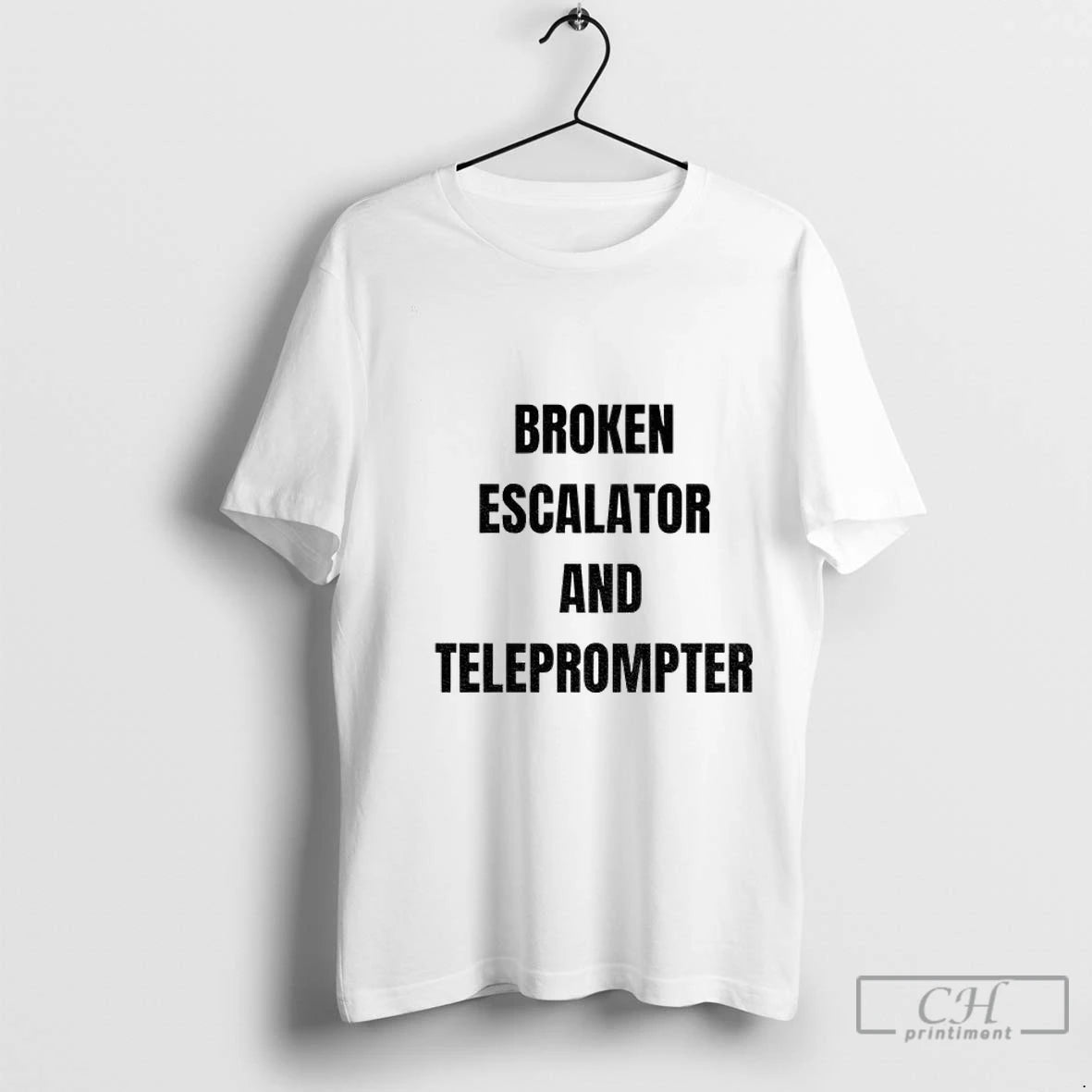Premium Broken Escalator And Teleprompter Funny Trump