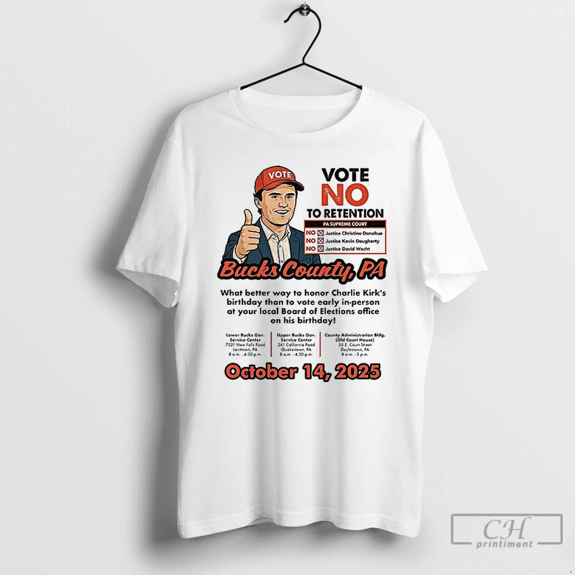 Premium Bucks County What Better Way To Honor Charlie Kirks Birthday T Shirts - clothing by TeeHivey.com