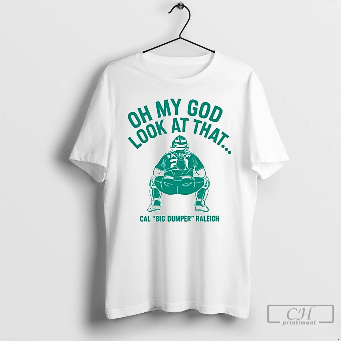 Premium Cal Raleigh Oh My God Look At That Big Dumper Mlb Seattle Mariners Ornaments - clothing by TeeHivey.com