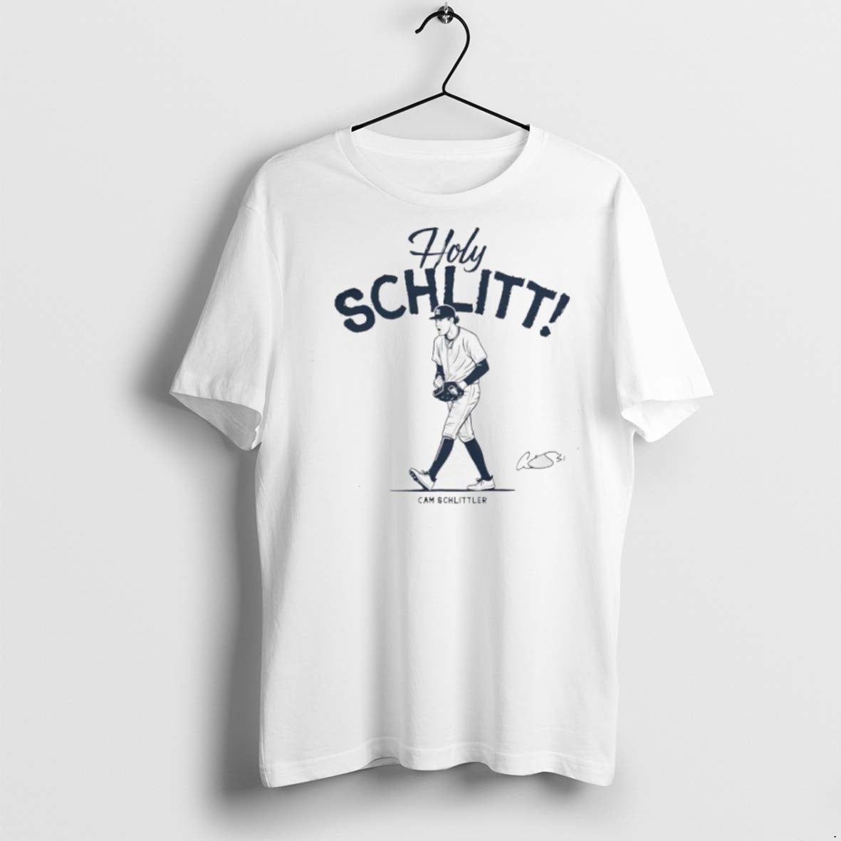 Premium Cam Schlittler Holy Schlitt New York Yankees Baseball Signature T Shirts - clothing by TeeHivey.com