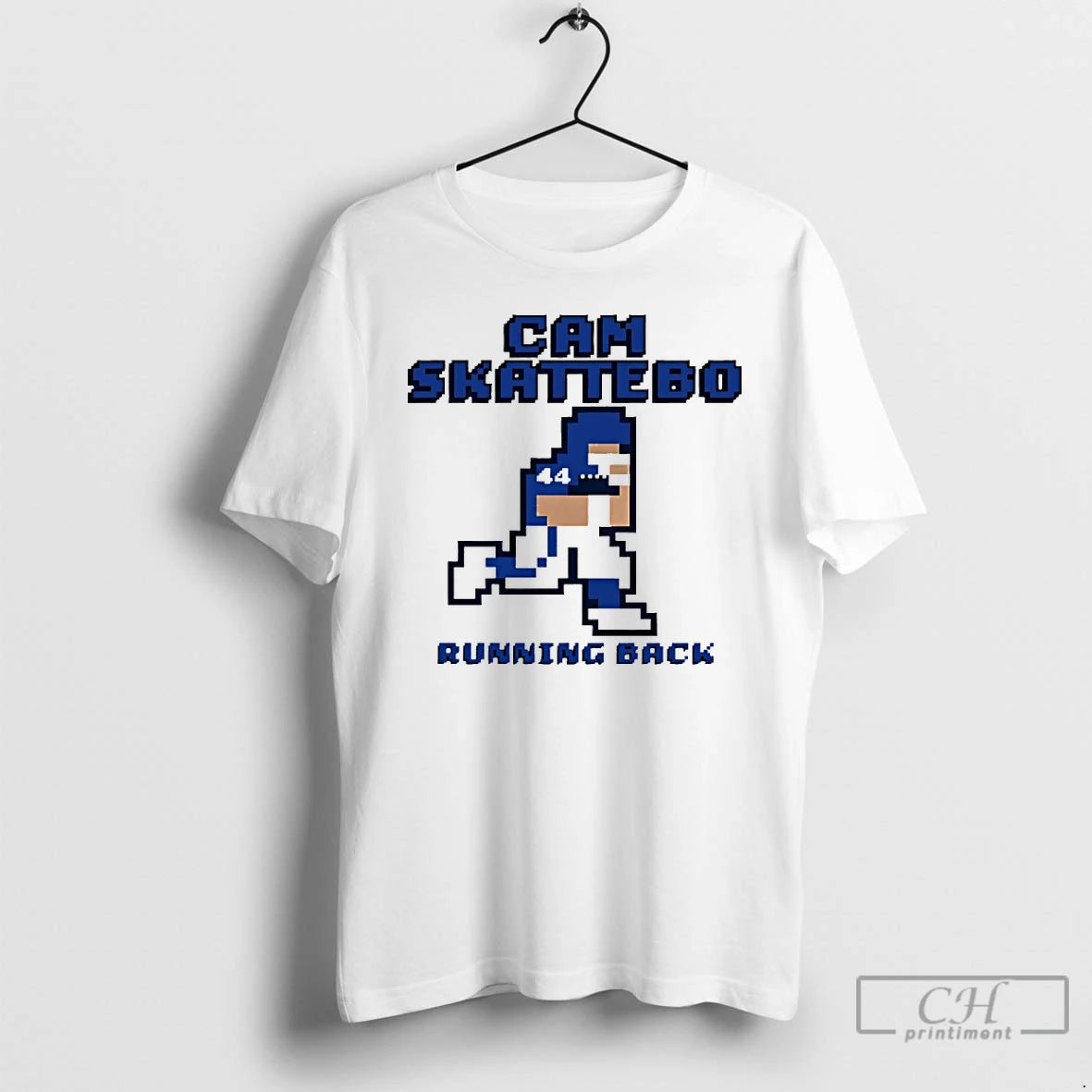 Premium Cam Skattebo New York Giants Running Back Pixel T Shirts - clothing by TeeHivey.com