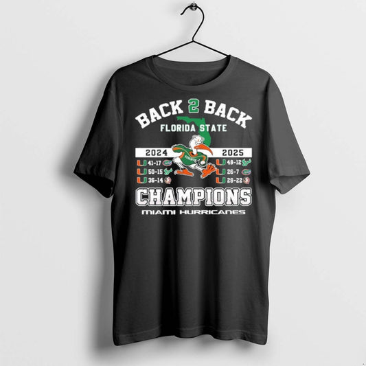 Premium Canes B2b State Champs T Shirts - clothing by TeeHivey.com