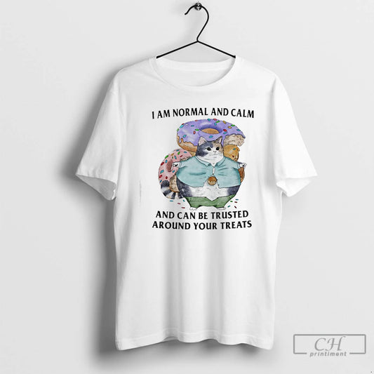 Premium Cat Donuts I Am Normal And Calm And Can Be Trusted Around Your Treats - clothing by TeeHivey.com