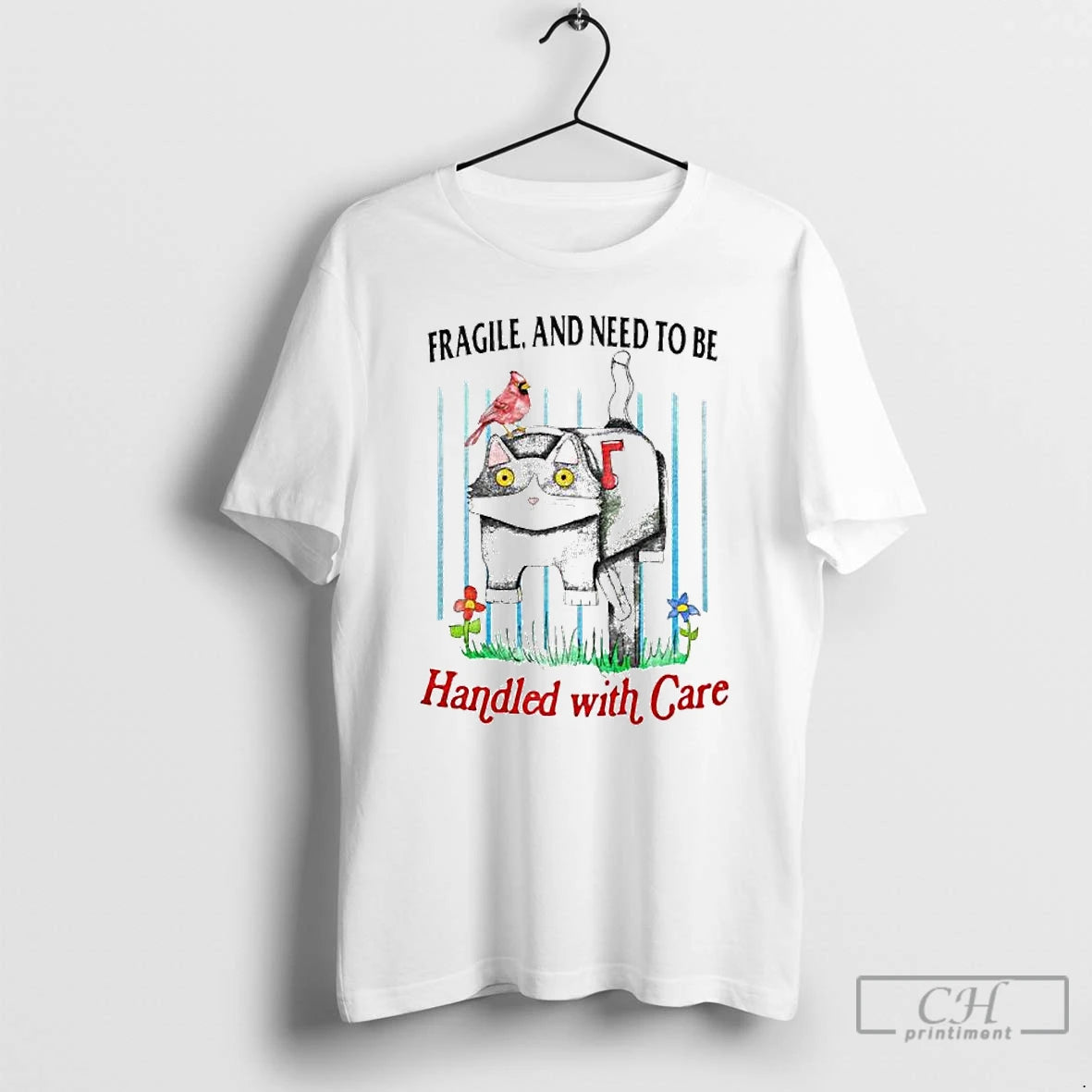 Premium Cat Fragile And Need To Be Handled With Care Ornaments - clothing by TeeHivey.com