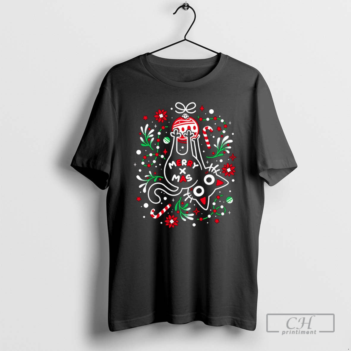 Premium Christmas Cat Butt Shirt Sweater - clothing by TeeHivey.com