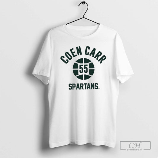 Premium Coen Carr Name Number Ball Michigan State Basketball Shirt Sweater - clothing by TeeHivey.com