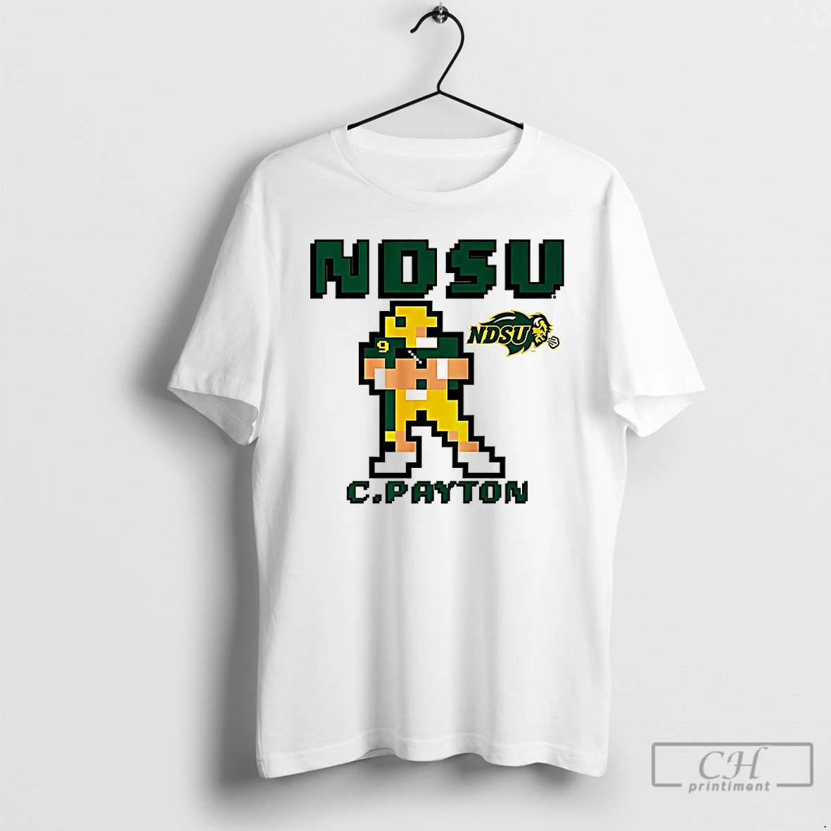 Premium Cole Payton North Dakota State Bison Football Retro Baller Pixel Art T Shirts Sweater - clothing by TeeHivey.com