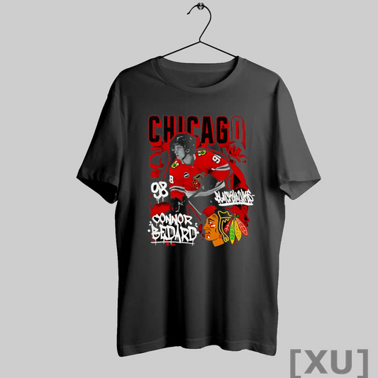 Premium Connor Bedard Chicago Blackhawks Reel Graphic T Shirts - clothing by TeeHivey.com