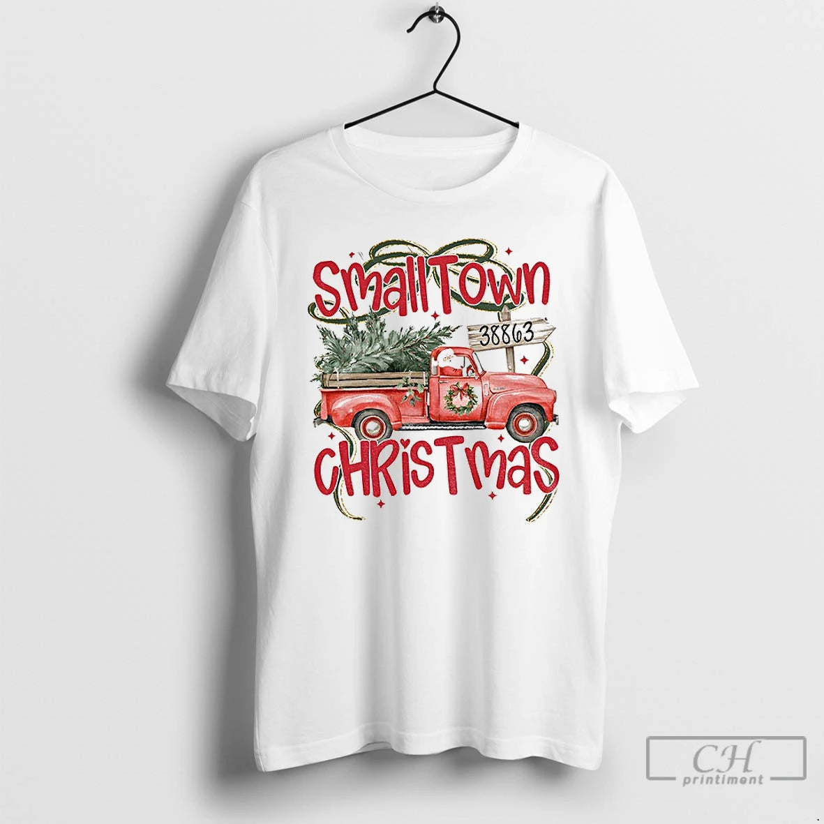 Premium Coquette Christmas Tree Truck Small Town Christmas 2025 - clothing by TeeHivey.com