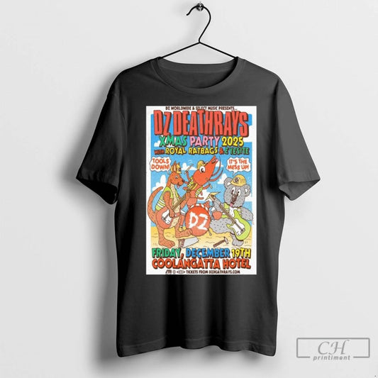 Premium Dz Deathrays Xmas Party 2025 December 19th Coolangatta Hotel Long Sleve