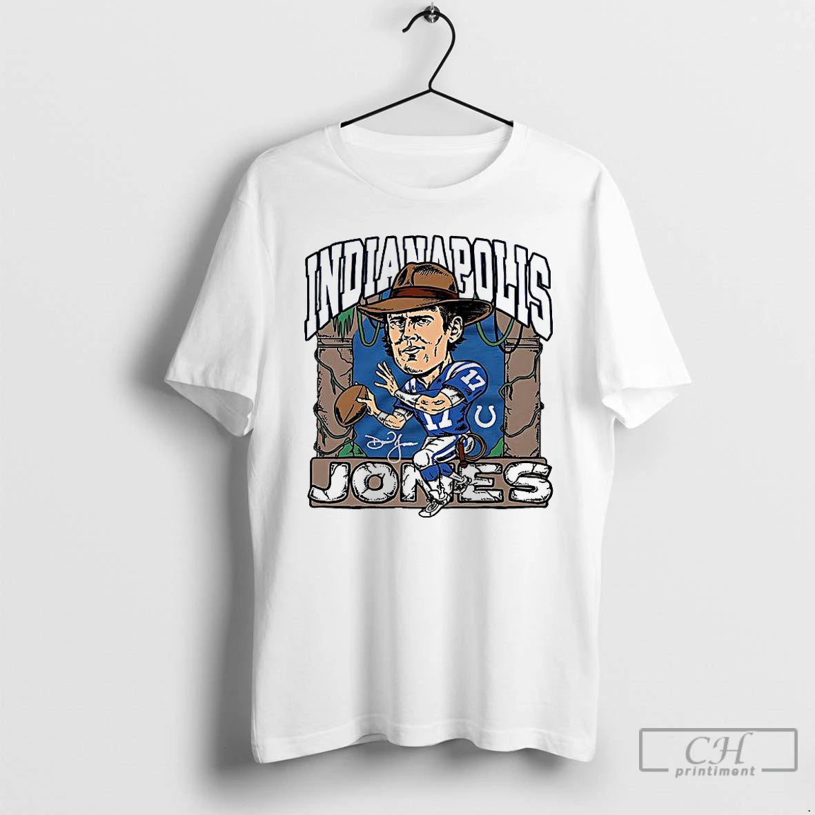 Premium Daniel Jones Royal Indianapolis Colts Indianapolis Jones T Shirts - clothing by TeeHivey.com