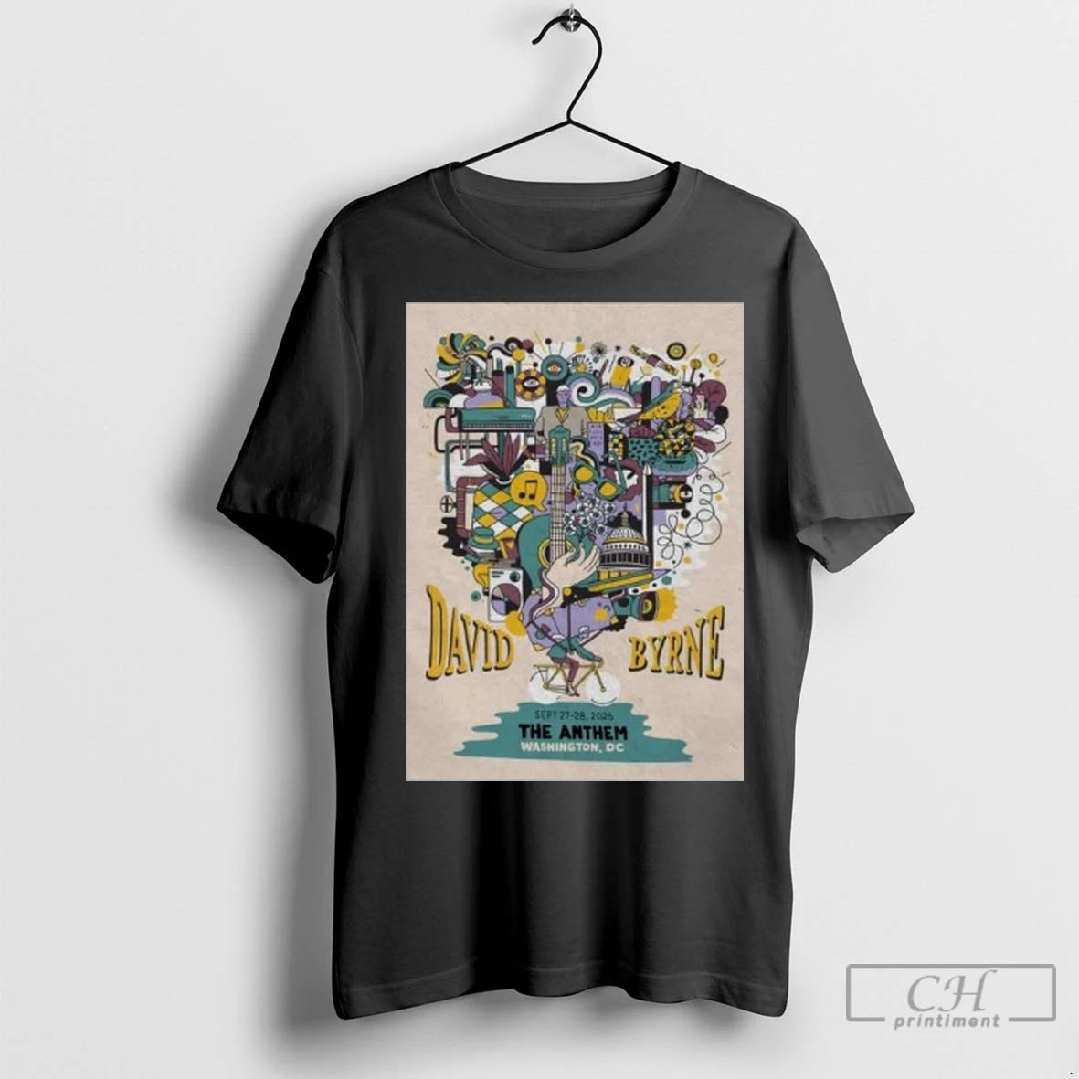 Premium David Byrne Washington Dc Show September 27 28 2025 Long Sleve