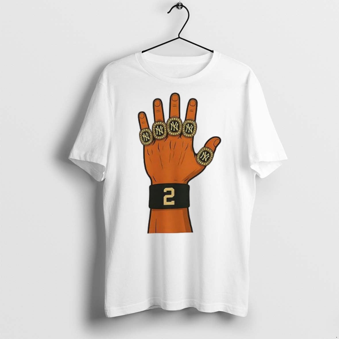 Premium Derek Jeter 5 Ring Tribute T Shirts - clothing by TeeHivey.com