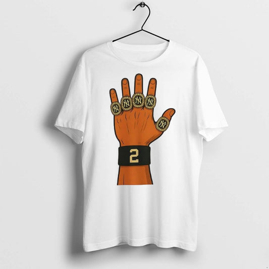 Premium Derek Jeter 5 Ring Tribute T Shirts - clothing by TeeHivey.com