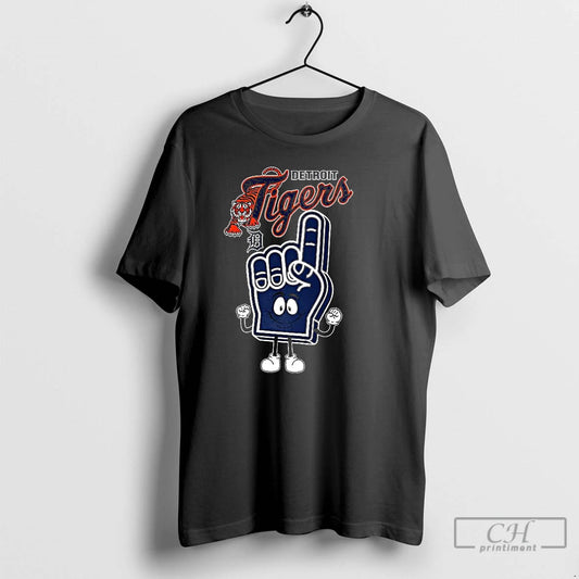 Premium Detroit Tigers Baseball Foam Finger Number 1 T Shirts - clothing by TeeHivey.com