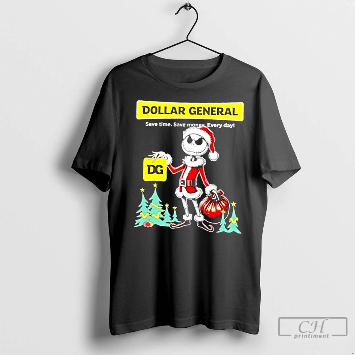 Premium Dollar General X Jack Skellington Santa Isnt Real Christmas - clothing by TeeHivey.com
