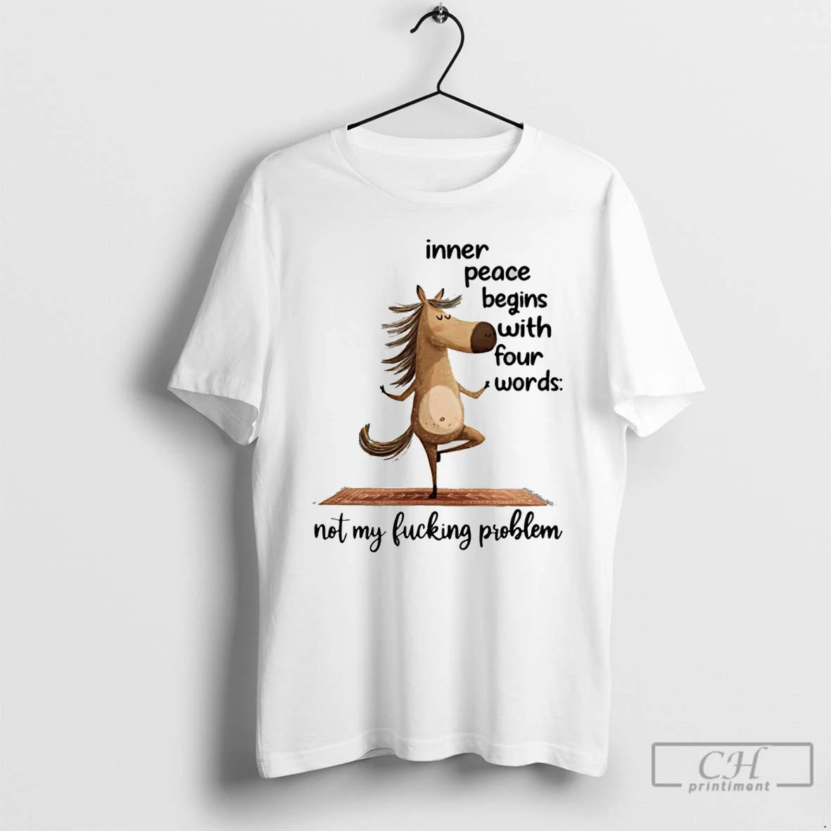 Premium Donkey Inner Peace Begins With Four Words Not My Fucking Problem T Shirts Sweater - clothing by TeeHivey.com