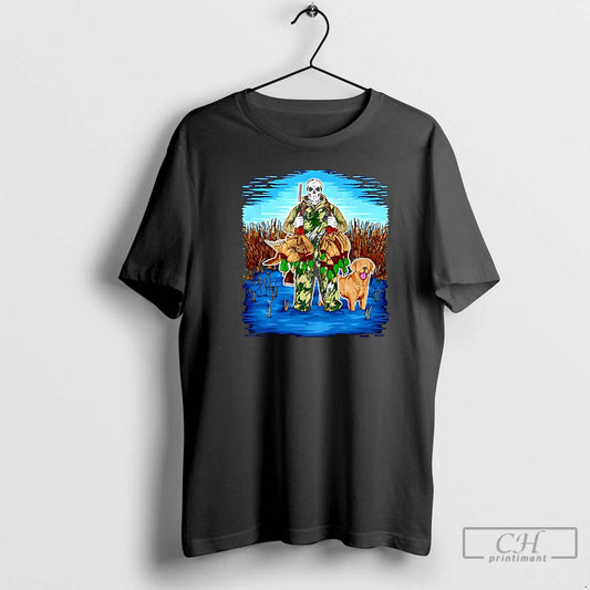 Premium Duck Huntin Yellow Lab Skeleton And Dog Christmas - clothing by TeeHivey.com