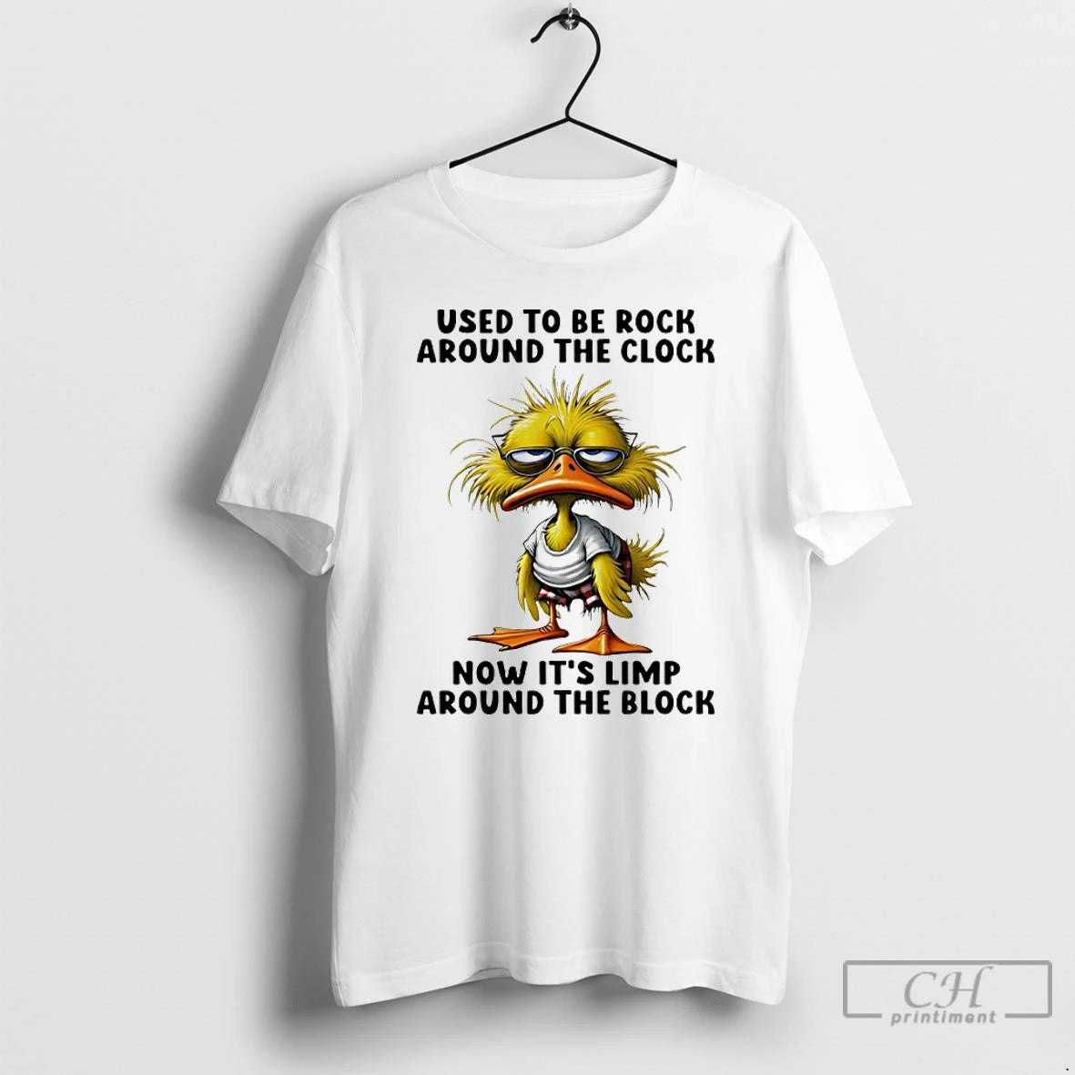 Premium Duck Used To Be Rock Around The Clock Now Its Limp Around The Block - clothing by TeeHivey.com