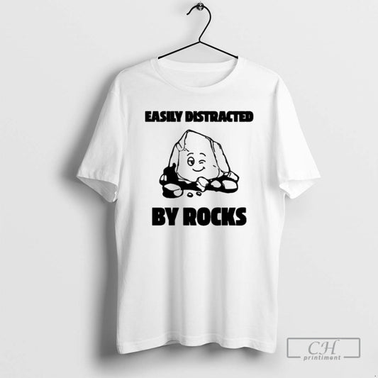 Premium Easily Distracted By Rocks Shirt Sweater - clothing by TeeHivey.com