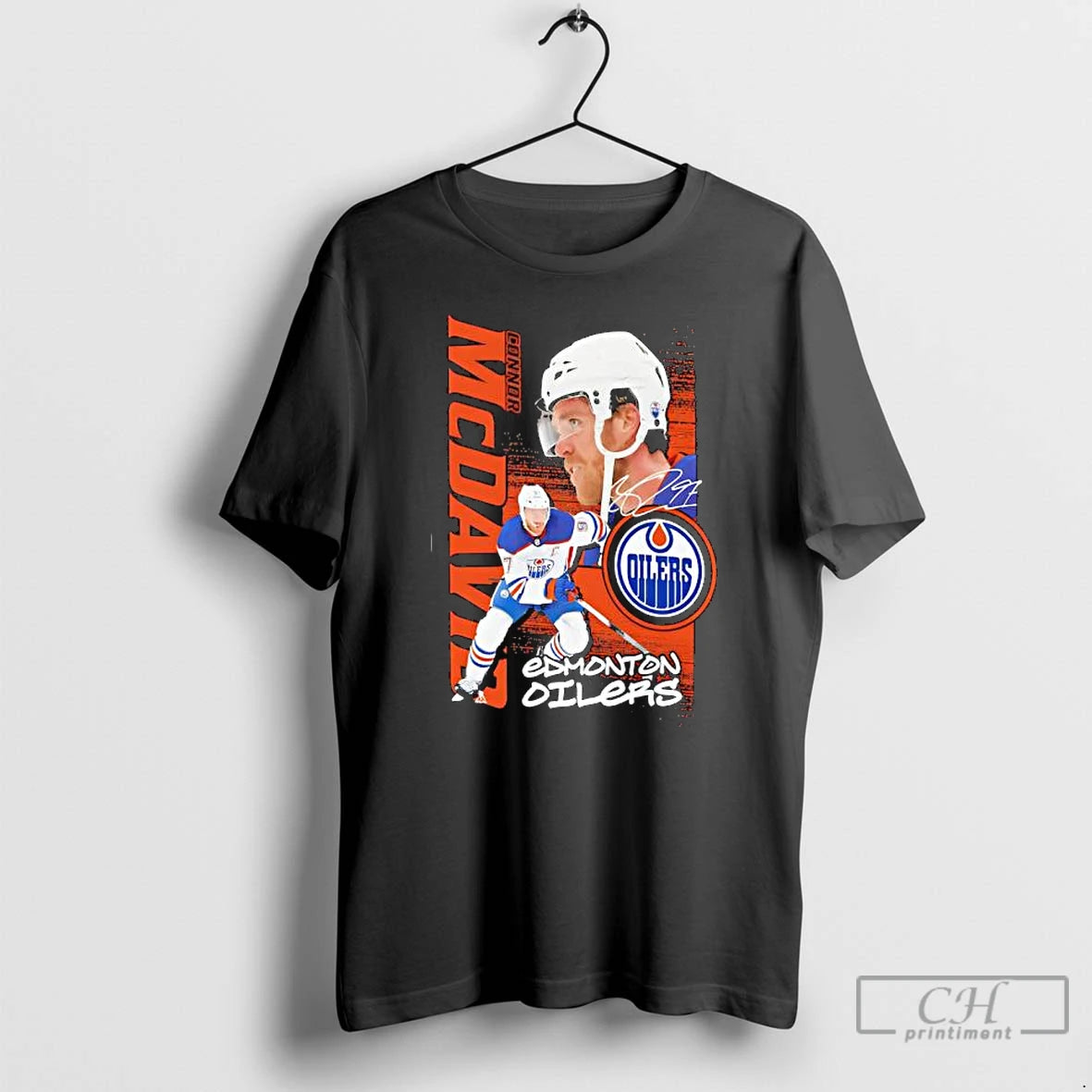 Premium Edmonton Oilers Connor Mcdavid Outerstuff Black Playmaker Signature - clothing by TeeHivey.com
