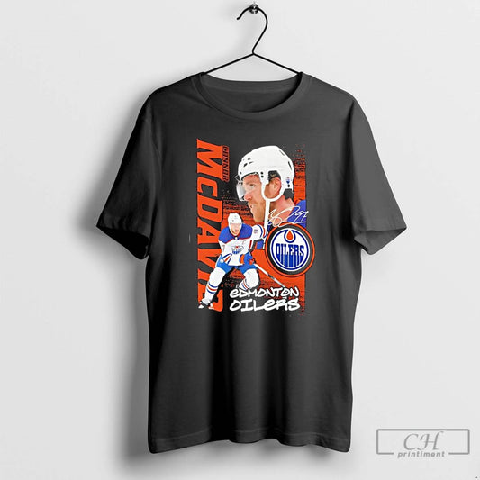 Premium Edmonton Oilers Connor Mcdavid Outerstuff Black Playmaker Signature - clothing by TeeHivey.com