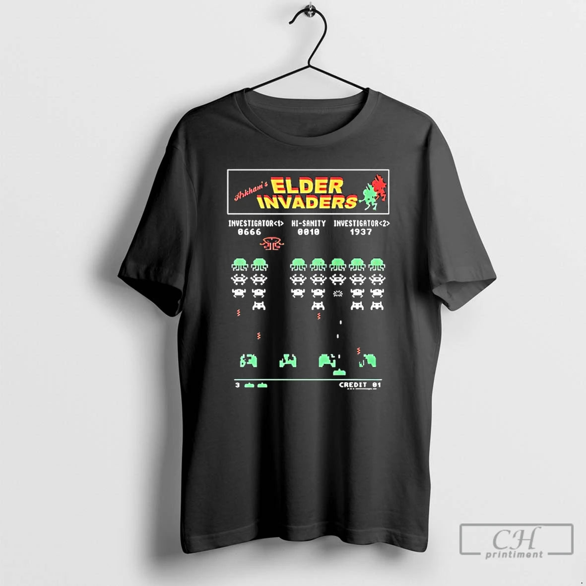 Premium Elder Invaders Space Invaders Game - clothing by TeeHivey.com