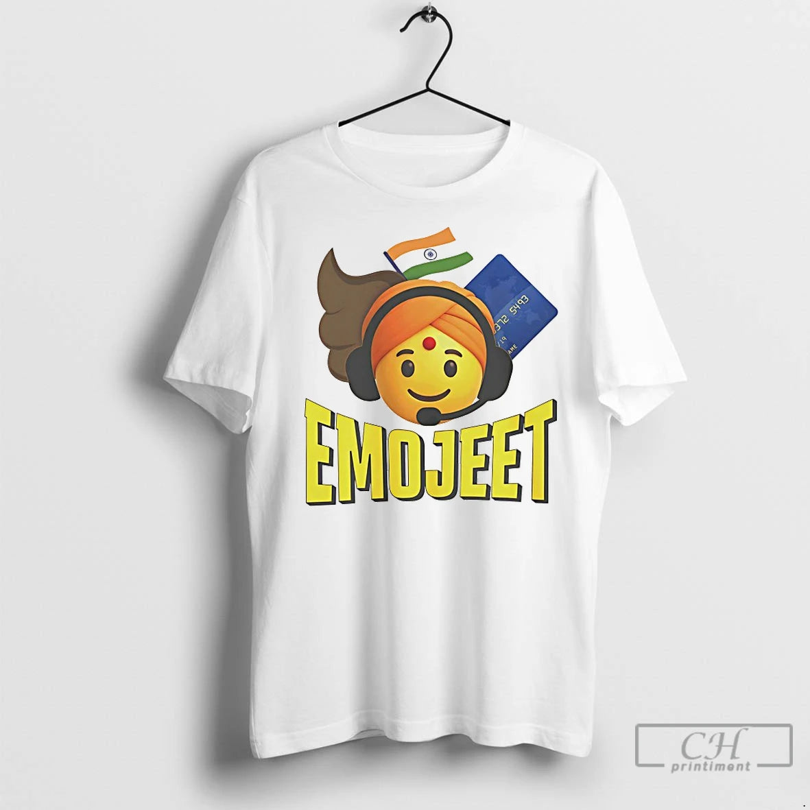 Premium Emojeet Emoji Jeet India Flag - clothing by TeeHivey.com