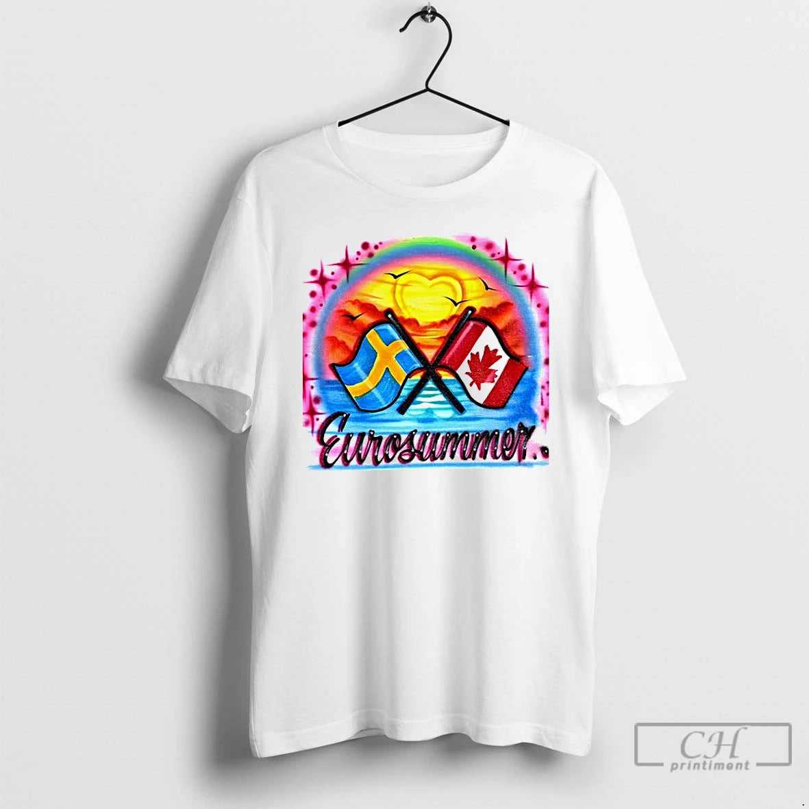 Premium Eurosummer Sweden And Canada Flags Vintage - clothing by TeeHivey.com