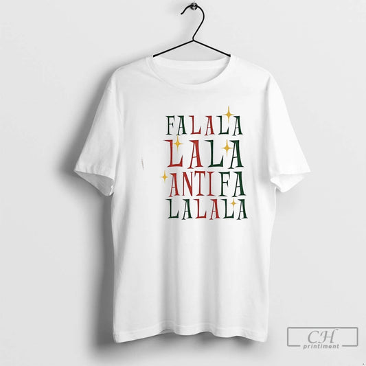 Premium Fa La La La Antifa Anti Fascism Political Protest Christmas - clothing by TeeHivey.com