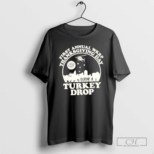 Premium First Annual Wkrp Thanksgiving Day Turkey Drop Shirt Sweater - clothing by TeeHivey.com